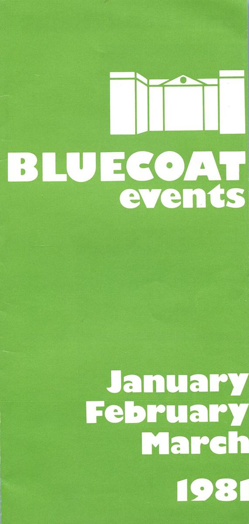 January - March 1981 Events Brochure