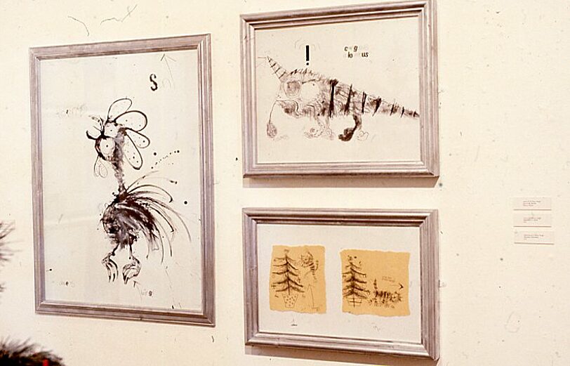 Gift Rap exhibition including work by Dave White