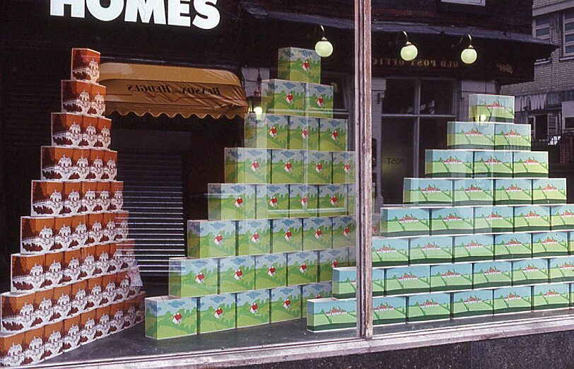 A Pool of Signs Part 1 Homes offsite shop window installation School Lane, John Dilnot