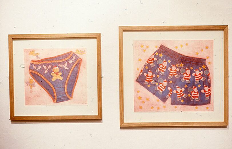 Gift Rap exhibition including work by Ruth Thomas