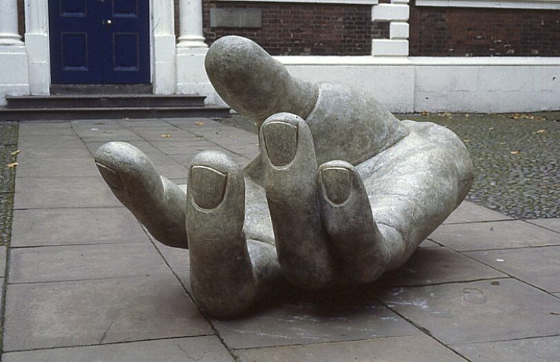 Distant Thunder, Sculpture in Courtyard, Vincent Woropay