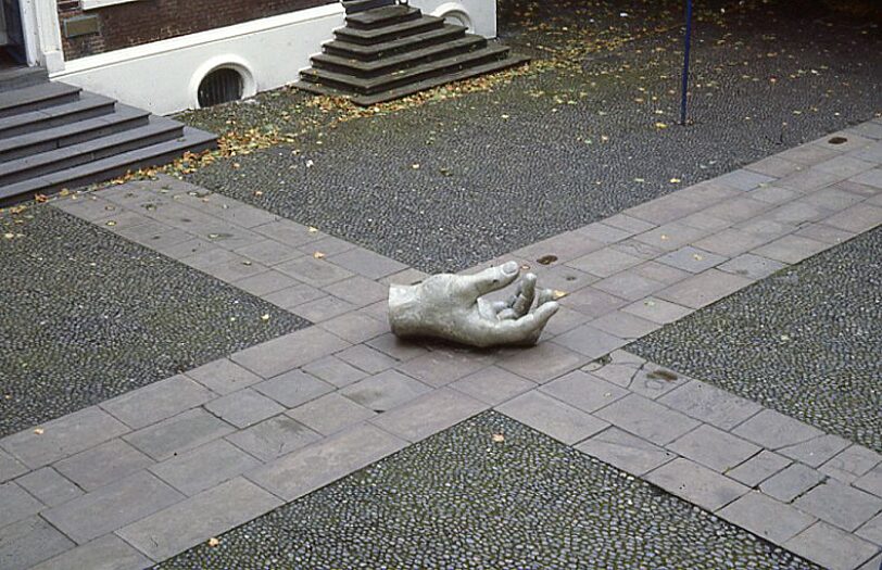 Distant Thunder, Sculpture in Courtyard, Vincent Woropay