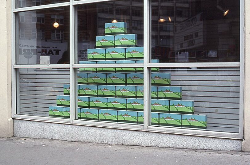 New Art North West offsite shop window installation Cornerhouse Manchester, John Dilnot