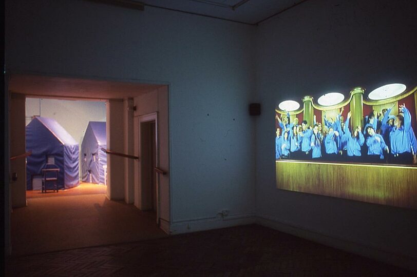 Liverpool Biennial Aleks Danko left and, Amanda Coogan