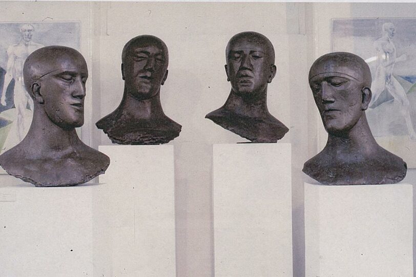 Elizabeth Frink sculptures in the exhibition, Women's Images of Men, at Bluecoat