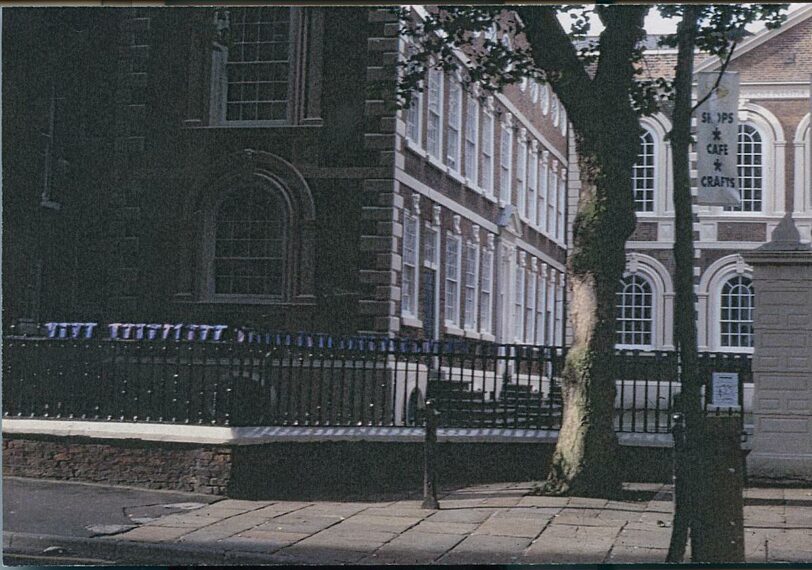 Marking Anniversary of escape by 107 children Bluecoat Railings Liverpool, Susan Fitch