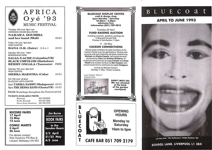 April - June 1993 Events Brochure
