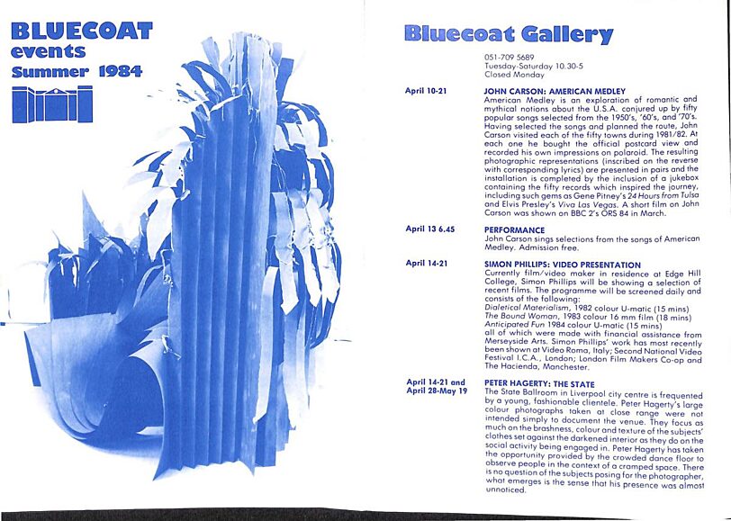 Summer 1984 Events Brochure
