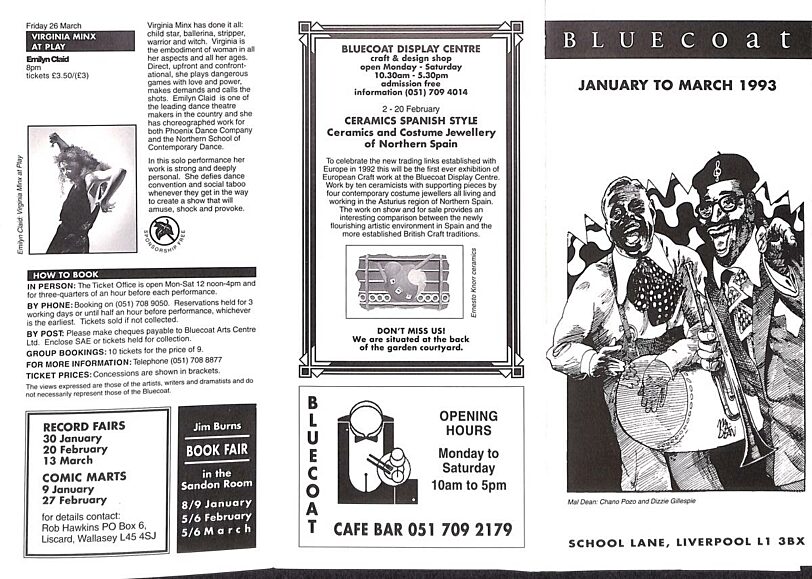 January - March 1993 Events Brochure