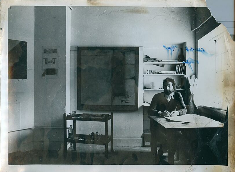 Studio artist Clement McAleer