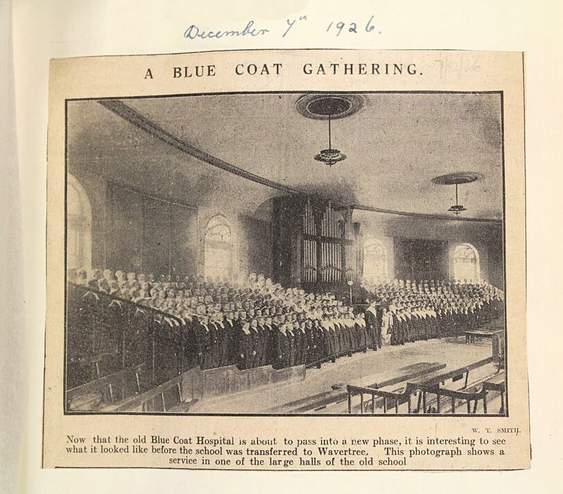 Article on Bluecoat in the Liverpool Post, 1926