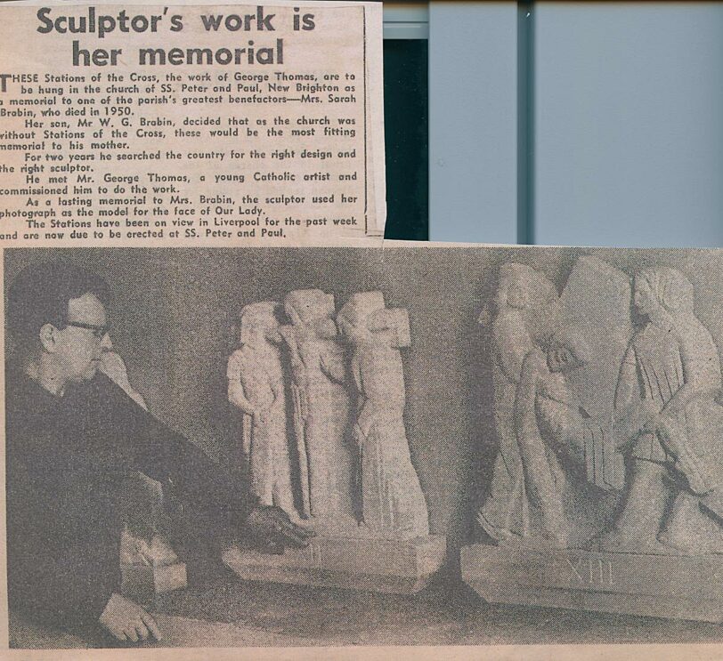 Studio artist George Thomas press cutting