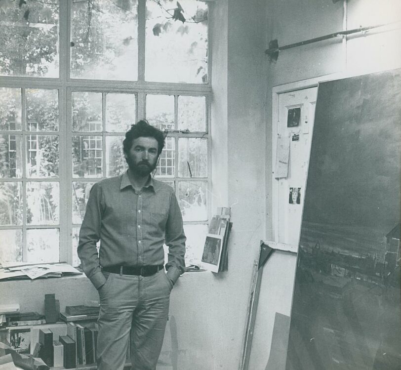 Studio artist Clement McAleer