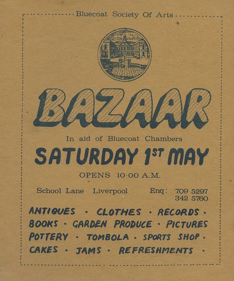 Bluecoat Bazaar 1977 Flyer 01