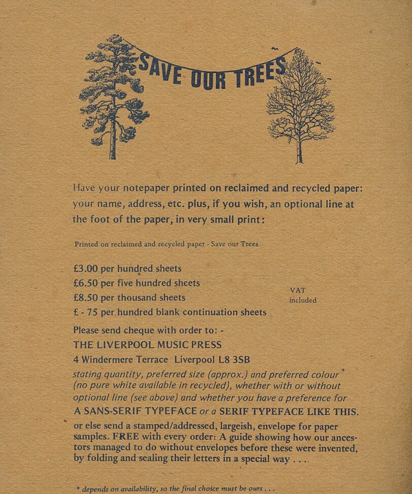 Bluecoat Bazaar 1977 Flyer 02